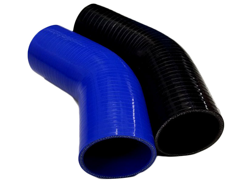 2.25 inch 57mm Ucreative 45 Degree 4-Ply 5MM Thickness High Performance Elbow Silicone Hose Coupler Black 